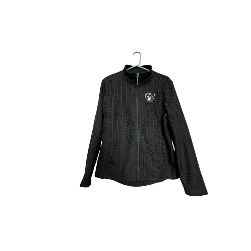 Las Vegas Raiders NFL Team Apparel Women G III Jacket XXL Cable Knit Design NWT